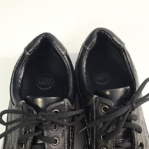 Black Comfort Oxfords Classic Lace up Core Technology - Picture 5 of 11